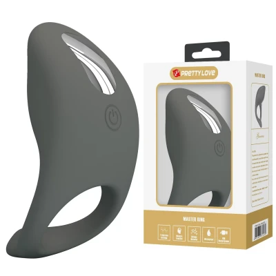 Pierścień erekcyjny silikonowy PRETTY LOVE, 7 trybów wibracji, funkcja pamięci