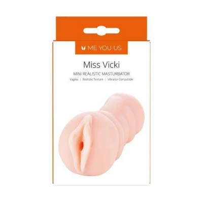 Masturbator realistyczny Miss Vicki 12.5 cm, wodoodporny, z wnętrzem stymulującym