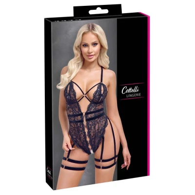 Body COTTELLI LINGERIE, koronkowe, regulowane paski, zmysłowe detale