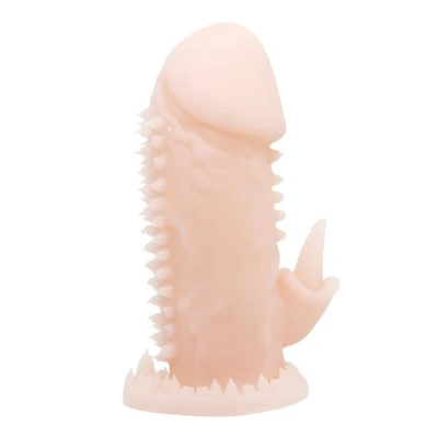 Rękaw stymulujący BAILE - elastyczny TPR, efekt kuli, intensywne bodźce