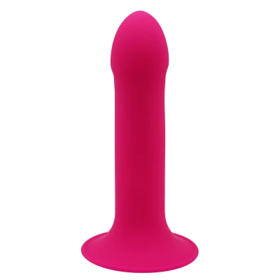 Dildo Hitsens 2, podwójna gęstość, przyssawka, różowa, 17 cm