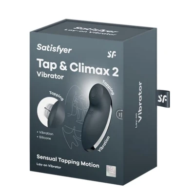 Wibrator nakładany Satisfyer Tap & Climax 2 - podwójna stymulacja, 11 programów wibracji
