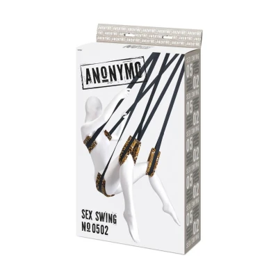 Huśtawka seksualna Anonymo, velur, regulowane pasy, wysoka nośność do 227 kg