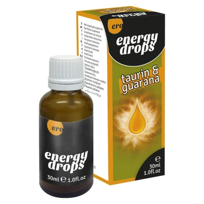 Krople energetyzujące - Supl.diety Taurin & Guarana, dla mężczyzn i kobiet, 30ml