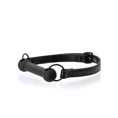 Gag silikonowy Sinful, regulowany pasek z vinylu, długość 64,6 cm