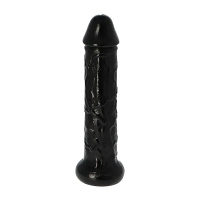 Dildo Italia, 11" długość, 8 cm średnica, czarny, z przyssawką