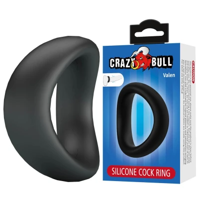 Pierścień erekcyjny Crazy Bull Valen - silikonowy, 4,5 cm, elastyczny, komfortowy