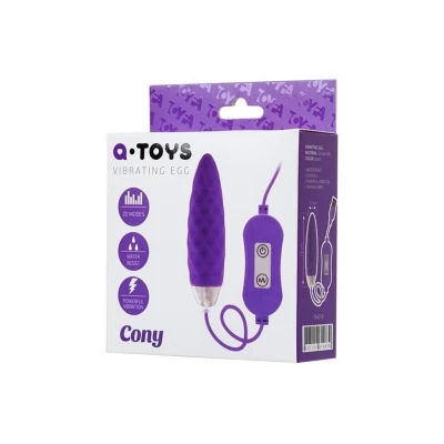 Stymulator łechtaczkowy A-Toys Cony, silikonowy, 20 trybów wibracji, 7,6 cm