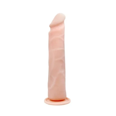dildo BAILE 24 cm elastyczne, z przyssawką, wodoodporne