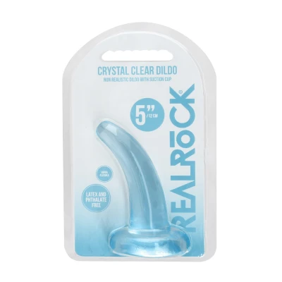 Dildo CRYSTAL CLEAR 4,5"/11,5 cm, przezroczyste, z przyssawką, bez ftalanów