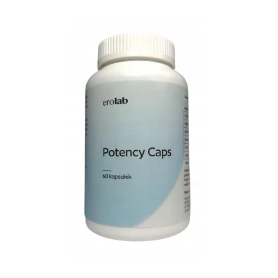 Suplement diety Potency Caps — EroLab: L-arginina, L-cytrulina, cynk (60 kaps.)