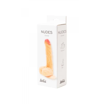 Dildo - Lola Games Nudes, 17,5 cm, realistyczny, przyssawka, wodoodporny