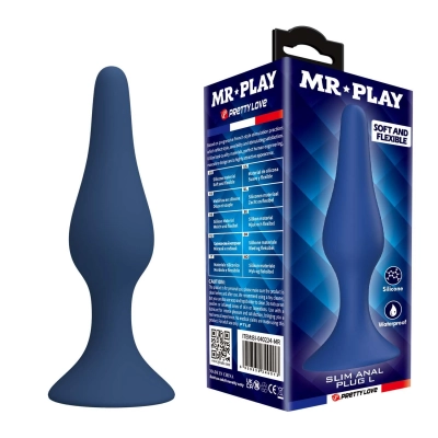 Korek analny MR. Play Slim L – silikon, wodoodporny, 3,2 cm średnicy