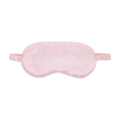 Opaska na oczy Satin - Powder Pink | satyna, elastyczna, miękka konstrukcja