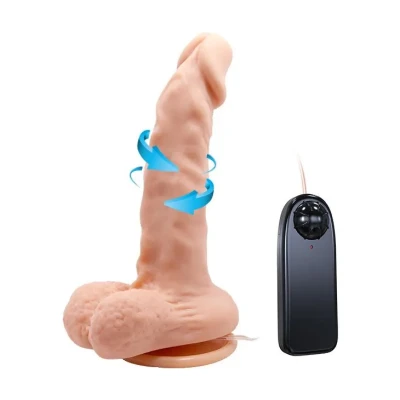 Dildo BAILE- BARBARA Max 6.7'', funckcja wibracji, materiał TPR ABS, ssawka