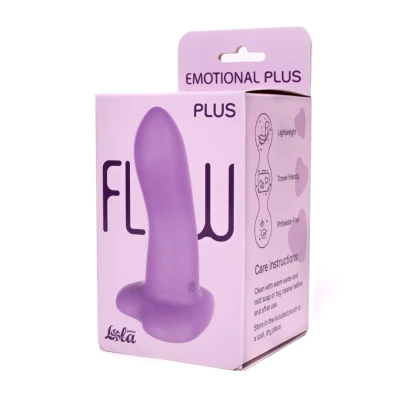 Dildo Flow Emotional Plus – Silikon w płynie, Gruby trzon, Zakrzywiona końcówka