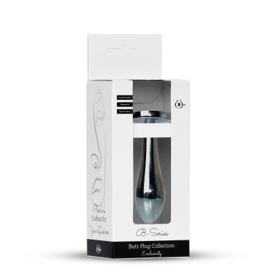 Korek analny Silver PLUG - Stal nierdzewna, średnica 2 cm, diamentowa baza