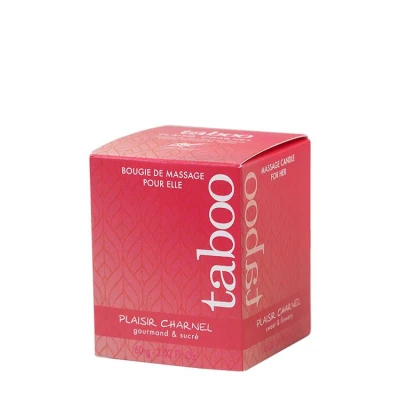 Świeca do masażu Plaisir Charnel, 100% oleje roślinne, 60 g, zmysłowy zapach kwiatu kakao