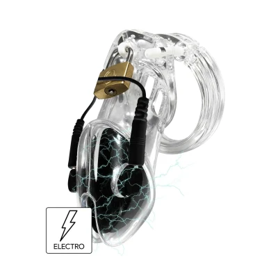 Klatka na penisa ELECTROSHOCK by HIDDEN DESIRE, 11 cm, silikon przewodzący, regulowana