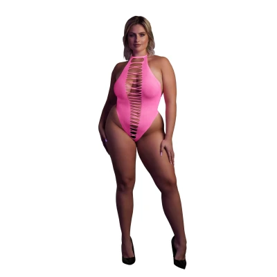 Body wysoki krój Neonowa, 92% Nylon, UV aktywowane, rozmiar XL/XXXXL