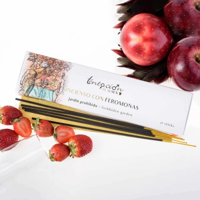 Kadzidełka z feromonami – TENTACIÓN PLAY: 25 szt., zapach Forbidden Garden, 60 min palenia