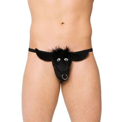 Stringi SOFTLINE COLLECTION - Byczek 4437, 100% poliamid, rozmiar S/L, odważny design