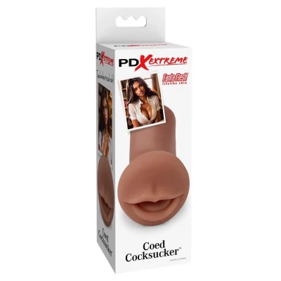 Masturbator (rękaw) PDX Extreme Coed – materiał TPR, realistyczny kształt ust, 12,7 cm