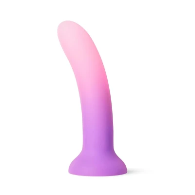 Dildo Ombre 15 cm z silikonu klasy premium, przyssawka, realistyczny kształt