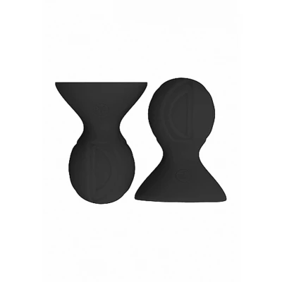 Przyssawki na sutki - silikonowe, czarne, efektem powiększenia, najwyższa jakość