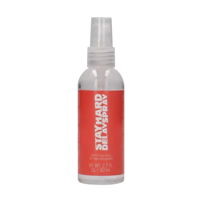 Spray opóźniający Stay Hard - 80 ml, długość całkowita 12,8 cm, skuteczna kontrola wytrysku