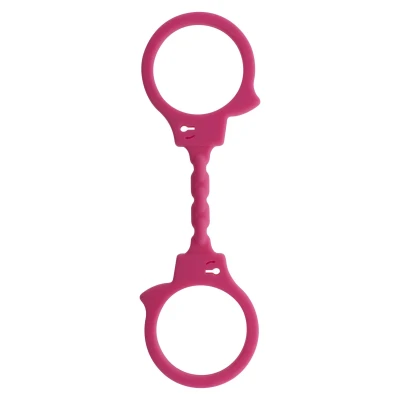 Kajdanki TPR Toyz4Lovers - Elastyczne, różowe, długość 25 cm