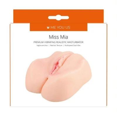Masturbator wibrujący Miss Mia - cyber skóra, regulacja obrotów, realistyczny design