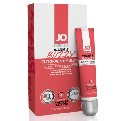 Stymulator łechtaczkowy System JO - Ciepły i Mrowiący, 10 ml, Woda, Bez parabenów