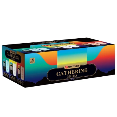 Rękaw masturbacyjny PRETTY LOVE - Catherine MASHA, TPR, 3 tunele, 3 kolory