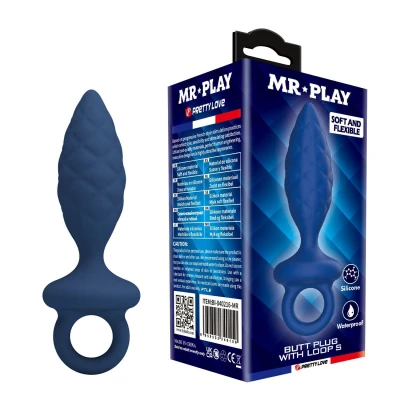 Korek analny MR. PLAY - rozmiar S, ergonomiczny kształt, 11,5 cm długości