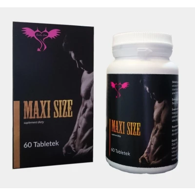 Suplement diety Maxi Size - Naturalne powiększenie, Wzmocnienie erekcji, 60 kapsułek
