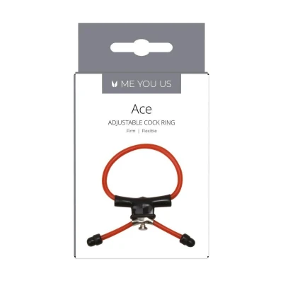 Pierścień erekcyjny Me You Us, regulowany, z miękkiego silikonu, zwiększający doznania
