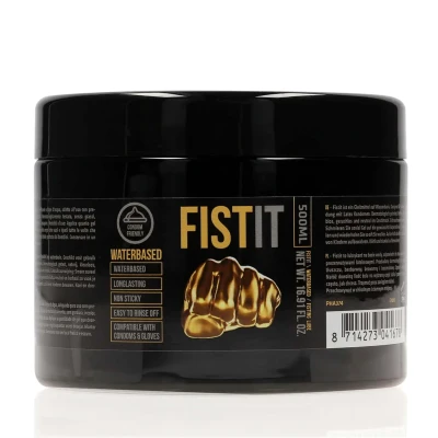 Lubrykant na bazie wody FistIt - 500 ml, lekka formuła, łatwe zmywanie, kompatybilny z prezerwatywami