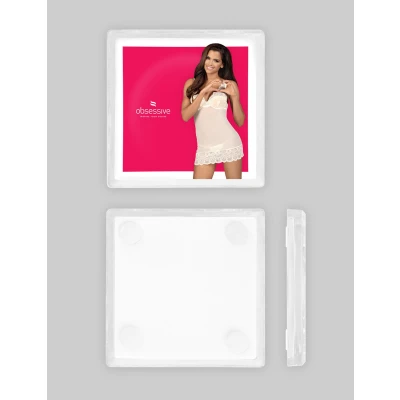 Bilownica szklana OBSESSIVE, ergonomiczna forma, elegancki design, 15x15x2 cm