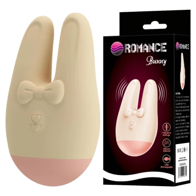 Stymulator łechtaczki Romance Bunny — silikonowy, 7 trybów, długość 8,5 cm