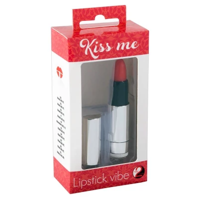 Wibrator mini szminka Kiss Me, regulowane wibracje, długość 8,7 cm, średnica 1,9 cm