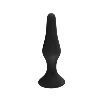 Anal Plug - średni, silikonowy, czarny, 11,5 cm długości, 2,7 cm szerokości