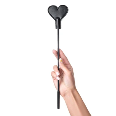 Bat BDSM Anonymo, 35 cm, skórzany uchwyt, elastyczny rdzeń z tworzywa