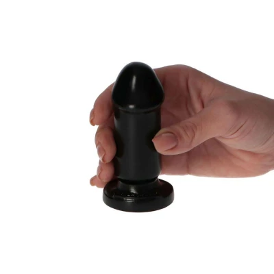 Dildo Mio Black, 8 cm, z przyssawką, dla początkujących, wodoodporny