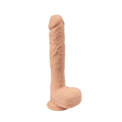 Dildo Zeus – 21 cm, silikon ultra soft, 7 trybów wibracji, pilot bezprzewodowy