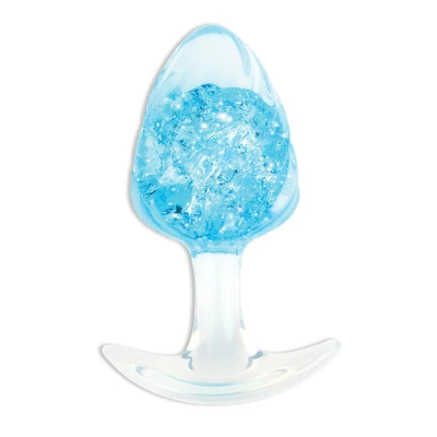 Korek analny ToyJoy Crystal, duży, 10,5 cm długości, silikon, kryształowy element