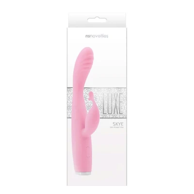 Wibrator rabit LUXE SKYE - silikon, ładowany, wodoodporny, 7.4 x 1.6 cala