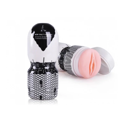 Masturbator TPE Passion Cup 16 cm, wodoodporny, rozciągliwy, z wypustkami