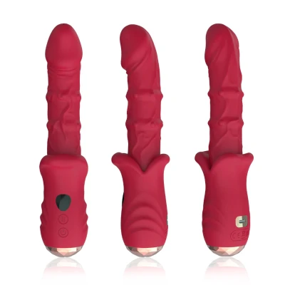 Wibrator do punktu G Dick Red 9 - silikonowy, 9 trybów wibracji, ładowanie USB-C
