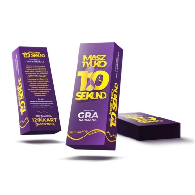 Gra imprezowa - 10 Sekund – 120 kart, klepsydra 10 s., szybkie wyzwania